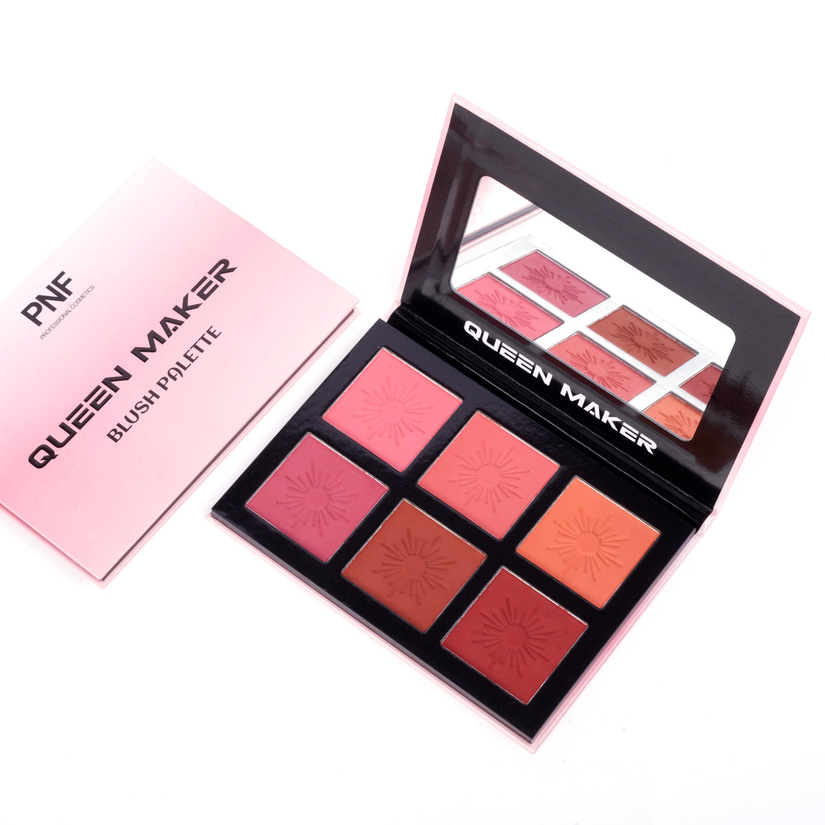 PNF PROFESSIONAL Queen Maker Blush Palette, 6 Matte Shades, Long-Lasting Pigment, Blusher Palette For Face Makeup 42.8g - Image 2