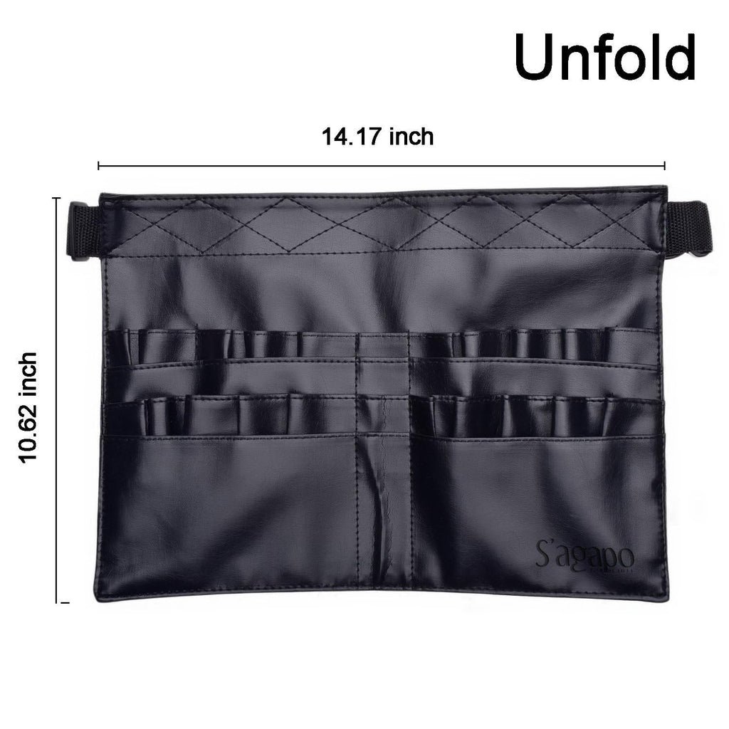 COSLUXE BEILI Makeup Brush Holder Bag, Professional Cosmetic Holder 28 Pockets Organizer with Artist Belt Strap (Brushes Not Included) - Image 3