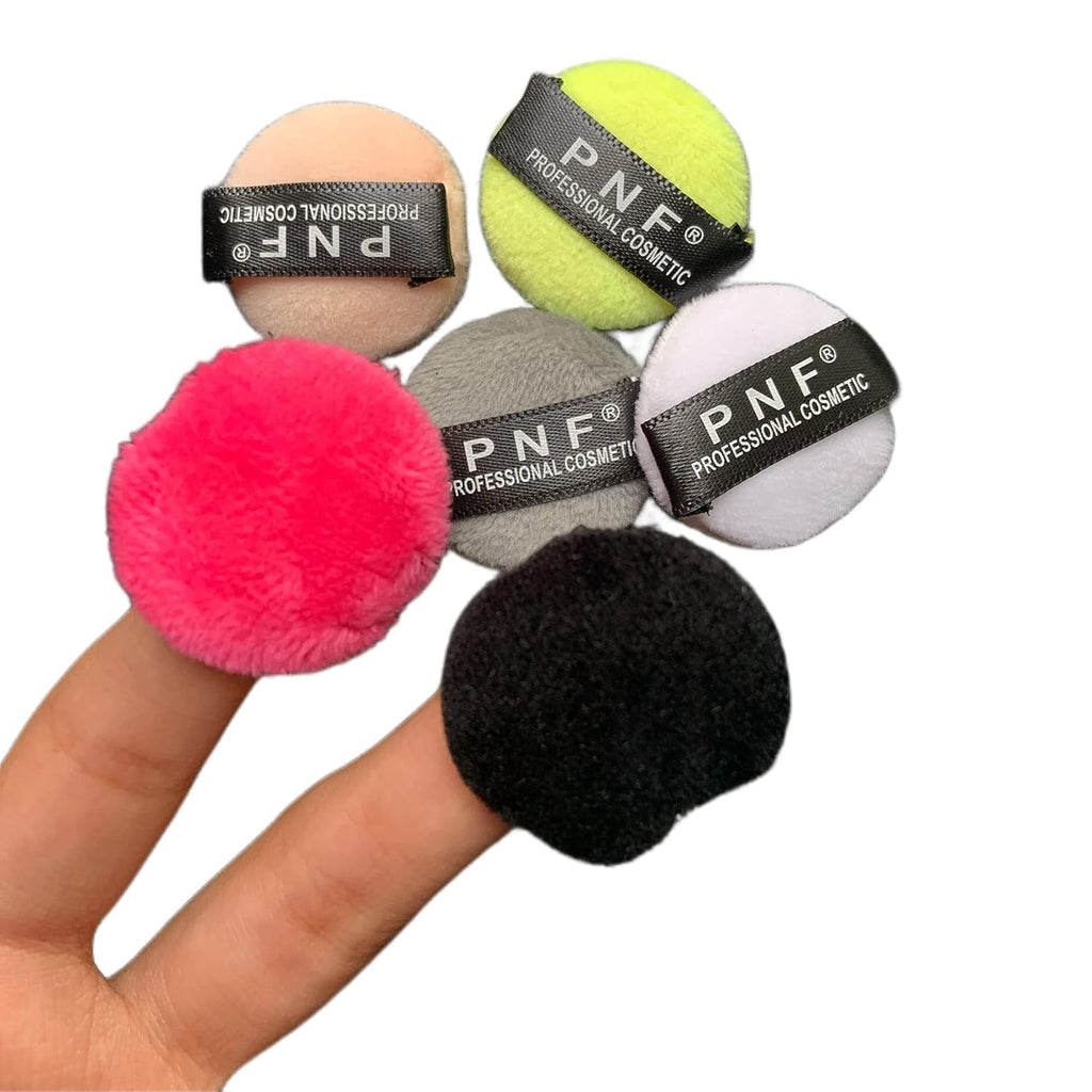 PNF 6pcs Mini Round Makeup Puff makeup sponge for blending foundation powder puff - Image 2