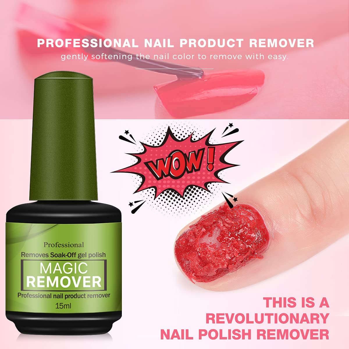 My Colors Gel Nail Polish Remover, Professional Remove Gel Nail Polish, Magic Remove Soak-Off Gel Polish, Peel Off In 2-5 Minutes, No Need for Foil, Soaking or Wrapping - Image 4