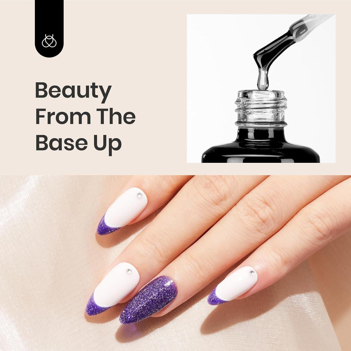 NAILWIND Gel Polish No Wipe Base Coat,15ml for Gel Nail Polish Soak Off LED Nail Lamp Gel Base Coat Upgraded Formula Long-Lasting DIY Home and Nail Salon - Image 8
