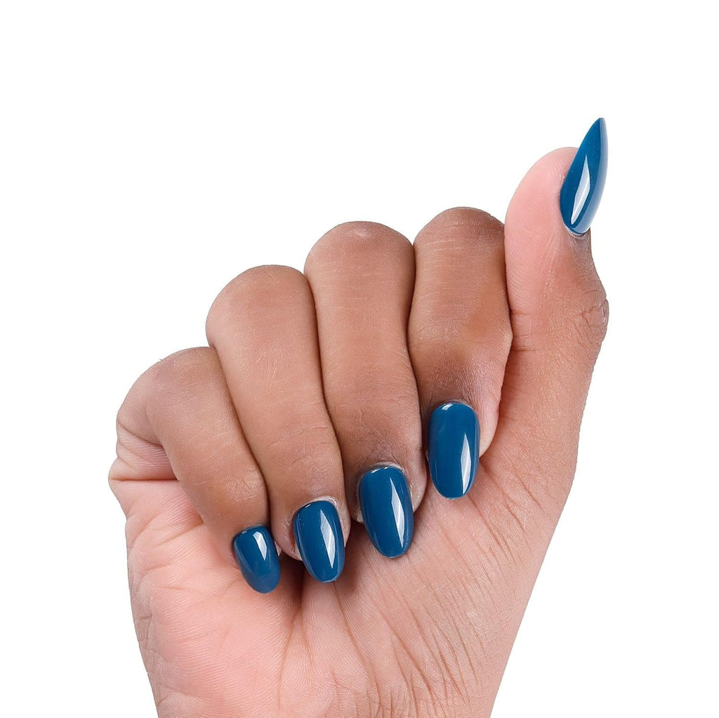 NAILWIND 24pcs Press on nails | Natural Short False Nails | Acrylic Full Cover Nails | Natural Fake Nails Delicate & Comfortable for Women and Girls (V-10) - Image 3