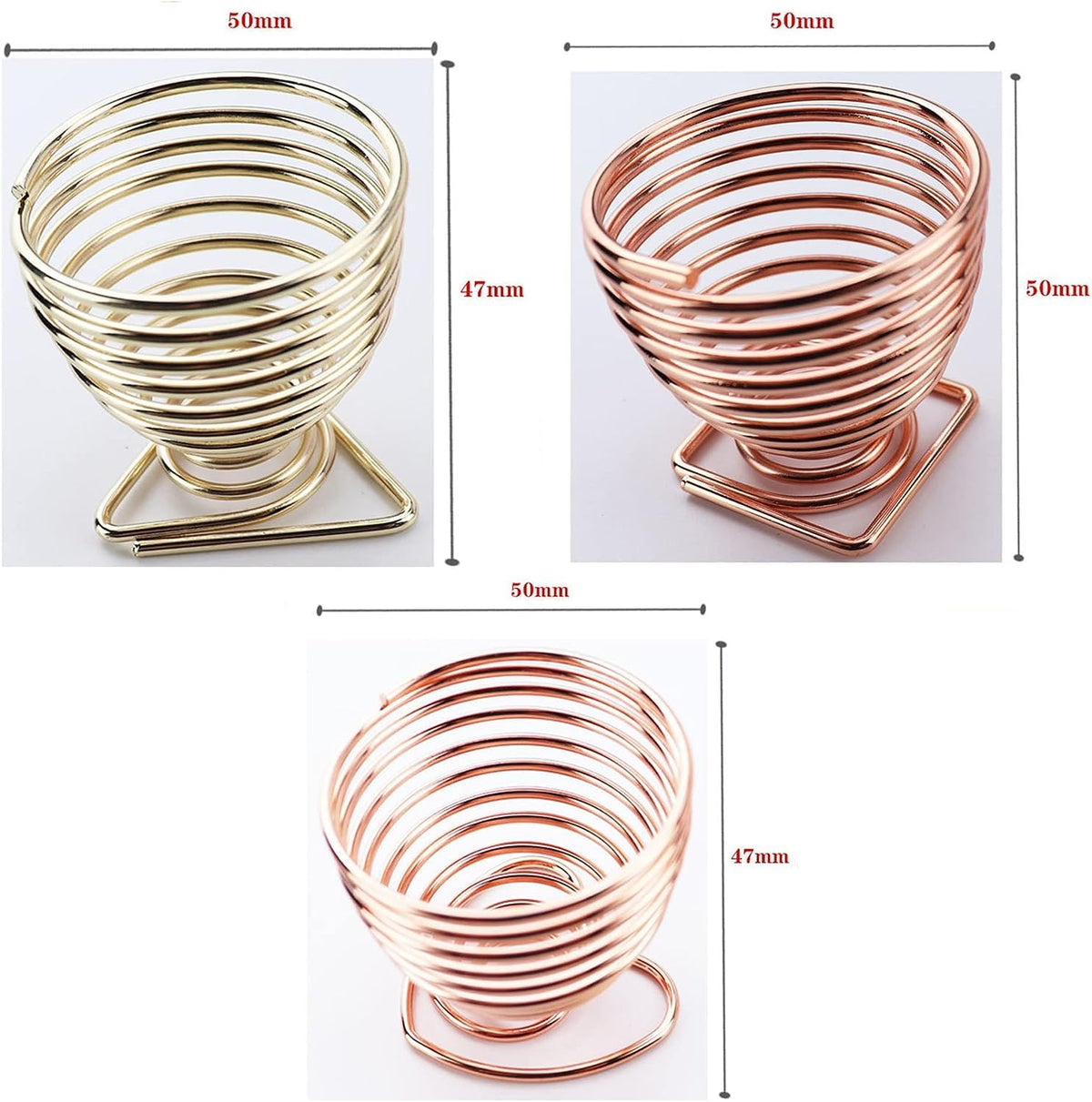 Cosluxe Makeup Sponge Holder, Beauty Blender Holder, 2 Pack Rose Gold Makeup Sponge Drying Stand Storage Egg Powder Puff Display Stand - Image 4