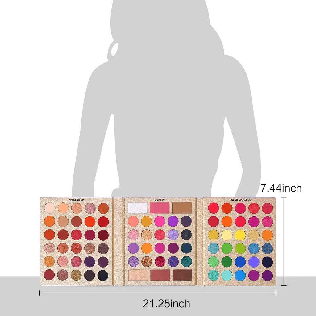 COSLUXE UCANBE Pretty Eyeshadow All Palette, 86 Colors Makeup Kit Matte Shimmer Eye Shadow Highlighters Contour Blush Powder All In One Makeup Palette - Image 6