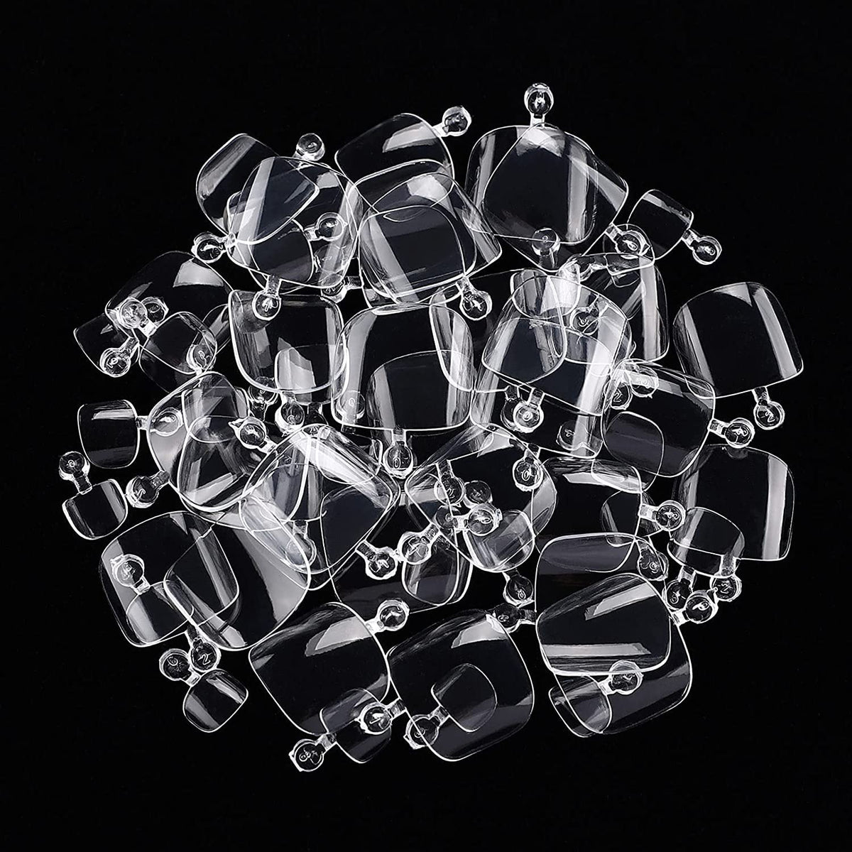 NAILWIND Soft Gel Toenail Tips, 550Pcs Soft Gel Toe nail Tips, Toe Press On Nails, 11 Sizes Full Cover Acrylic False Nail Tips, for Beginner and Professional Home Salon Diy - Image 4