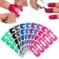 NAILWIND Nail Protector, Nail Peel Off Tapes, Disposable Nails Polish Protector Soft U-Shape Spill-Proof Sticker Tape for Nails Art Painting, Keep Polishing Without Mess 5 Sheets 50 Piece