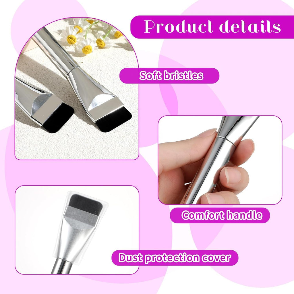 BH STUDIO PRO Flat Head Foundation Brush, Flat Foundation Brush for Liquid, Cream Foundation Concealer Makeup Brushes Cosmetics, 1 - Pcs - Image 9