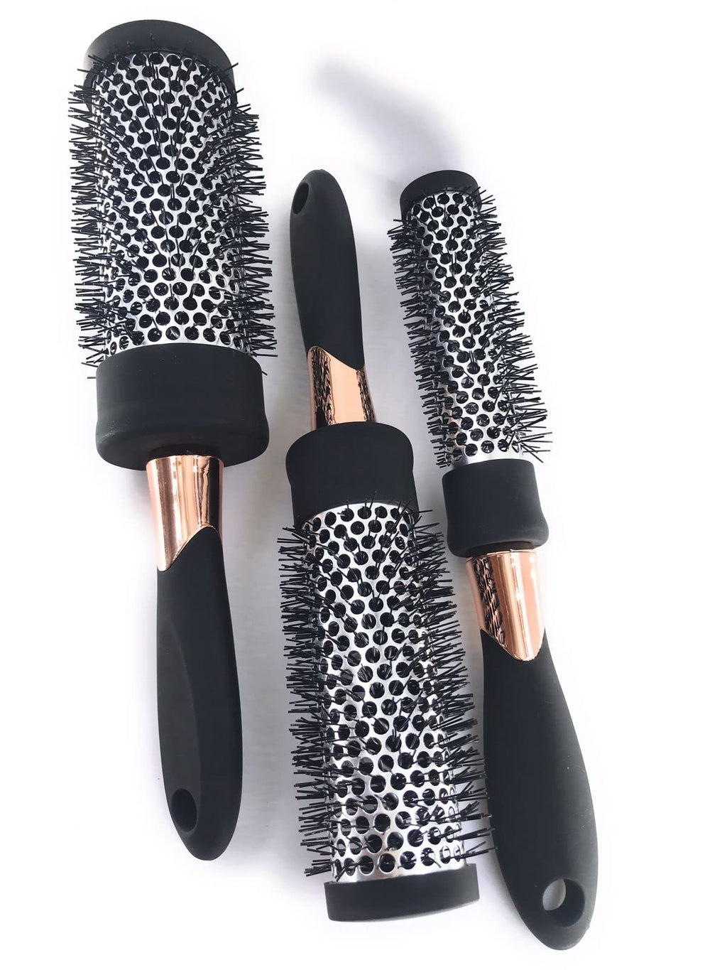 COSLUXE Professional Round Brush Set for Blow Drying Curling,Round Hair Brush Set for Woman Curly and Straight Salon Hair Styling, (BLACK, 45mm -1pcs) - Image 2