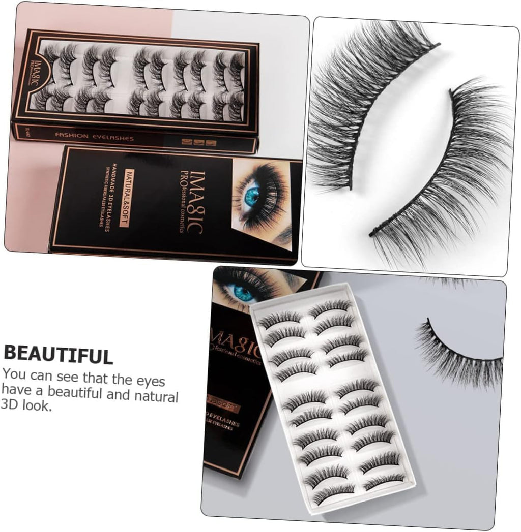 My Colors ART SECRET False Eyelashes,Natural & Soft 3D Eyelashes Pack 10 Pairs of 1 box (10) - Image 8