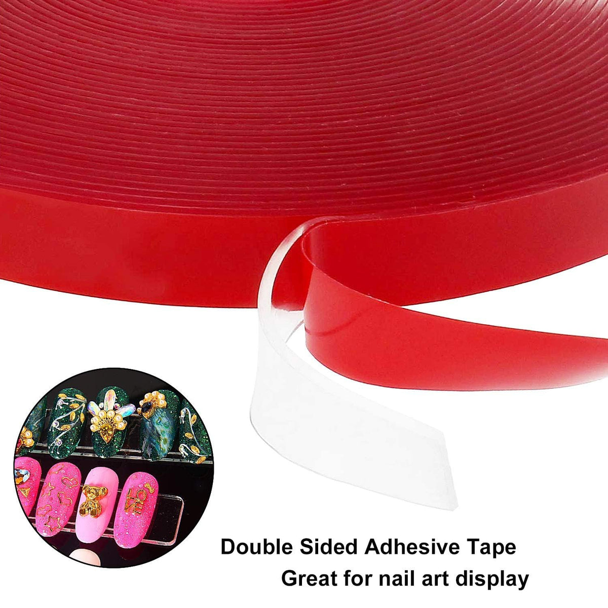 My Colors Double Sided Tape, Acrylic Strong Adhesive Removable Press on Nails Adhesive Strong Sticky Mounting Tapes for Press on Nail Salon Nail Tips - Image 2