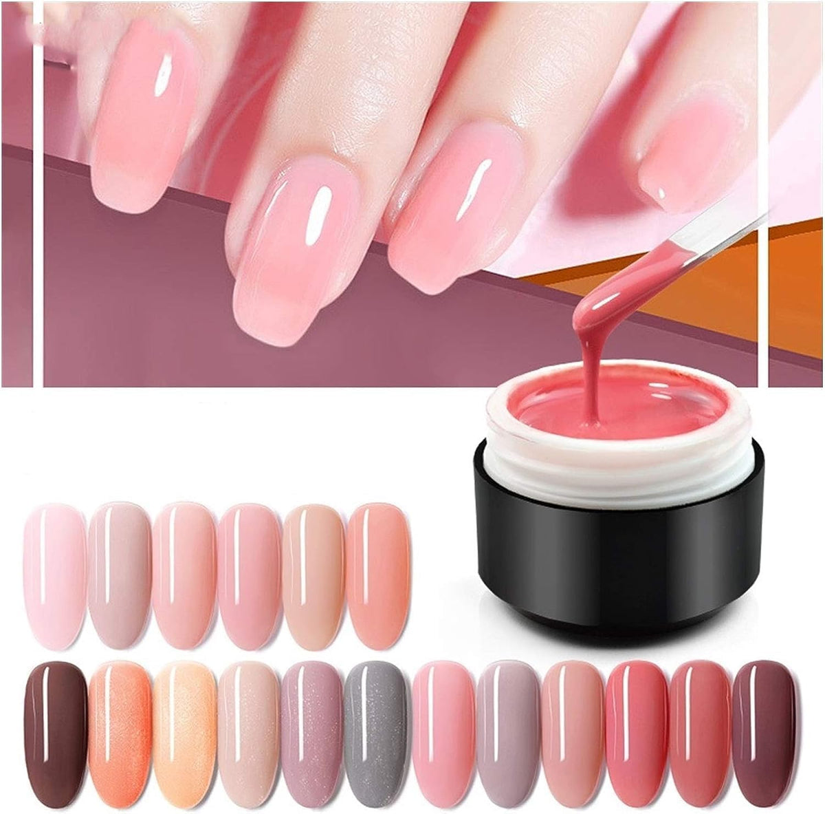 NAILWIND Builder Gel for Nail Extension, Uv Gel Acrylic Gel for Strong Long False Nail Use Nails Builder Kit CLEAR, 1 - PCS - Image 9
