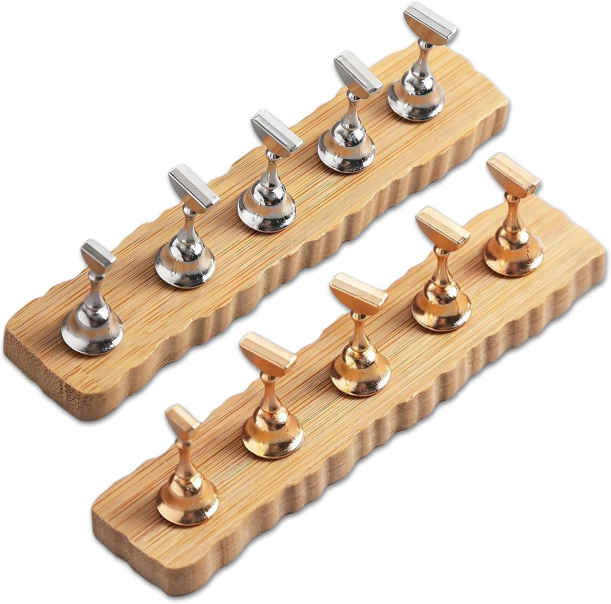NAILWIND 10 Pcs Nail Stand Holder for Painting Nails Practice, Press on Nail Tip Stands Display Magnetic Practice Nails Arts Tools for Press ons