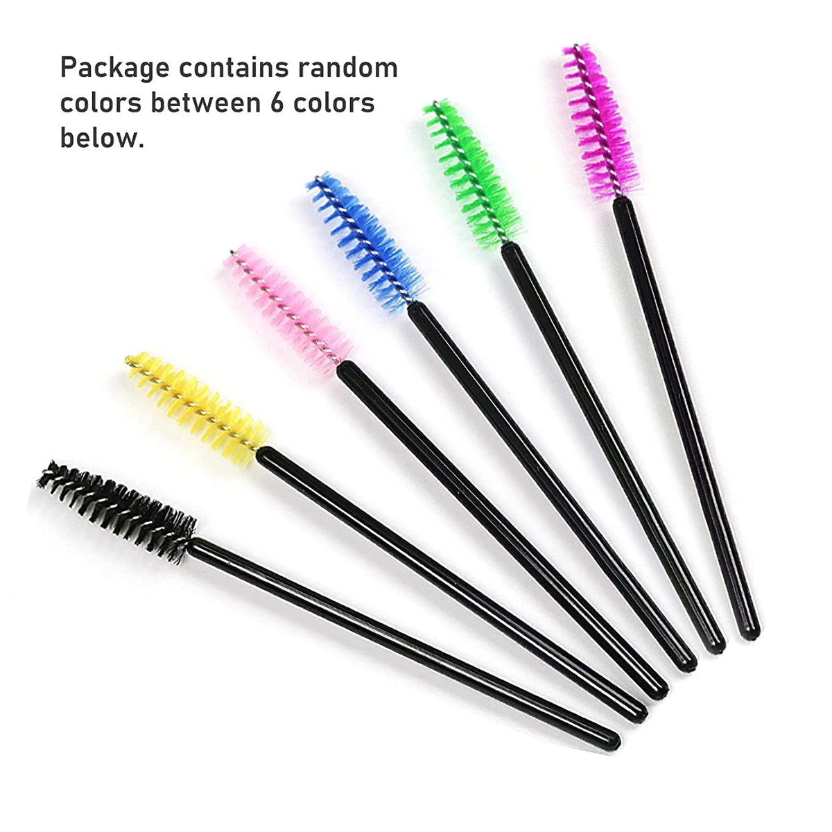COSLUXE Disposable Mascara Brush, 10 Pcs Eyelash Brushes Mascara Wands Applicator Eyelash Extensions Makeup Tools Eyebrow Brush - Image 7