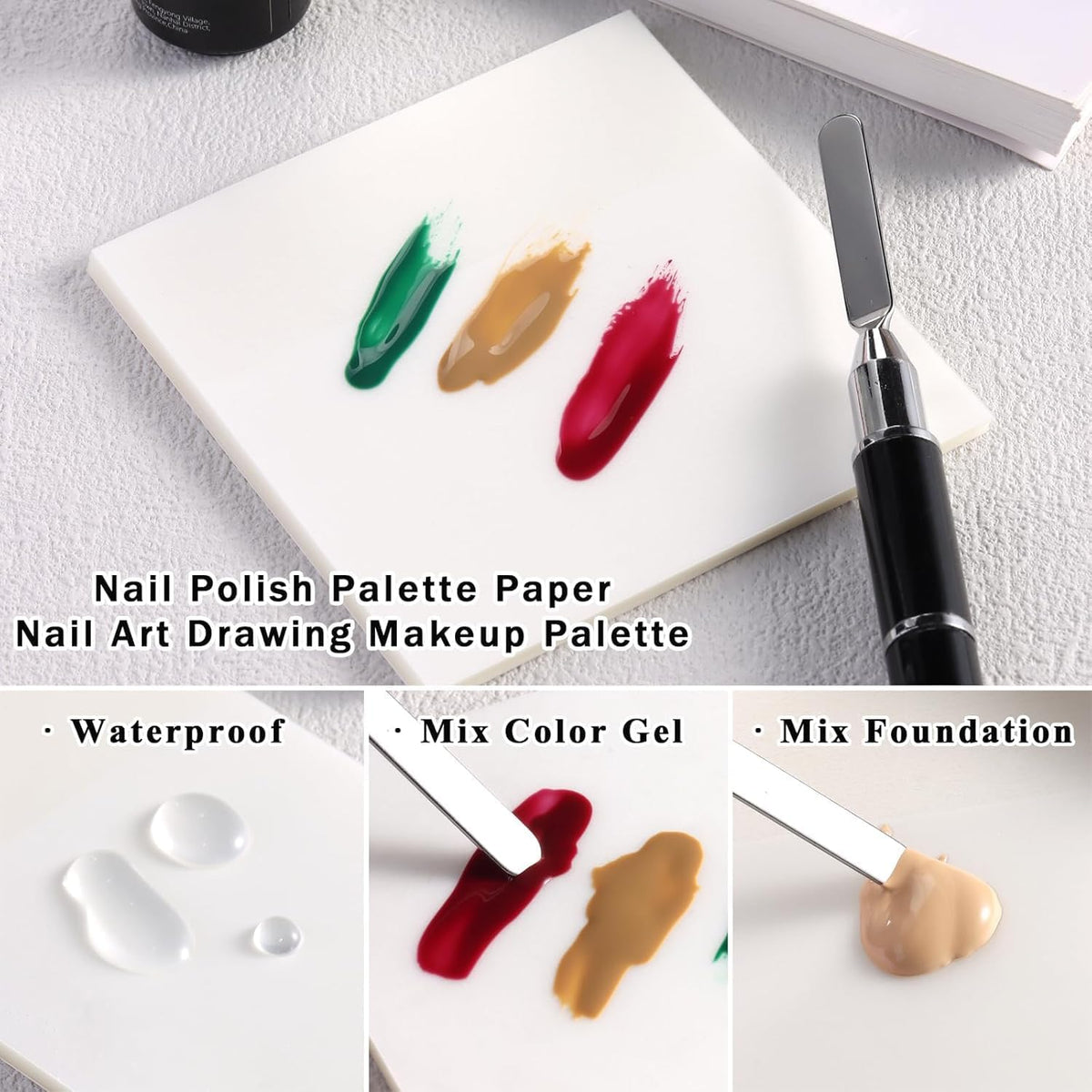 NAILWIND Nail Sponge 1 Metal Grabber with Mini Replaceable Nail Sponges Blocks for Ombre Nail Art, Stamping Tools Nail Art Tools Nail (180 Pcs) - Image 7