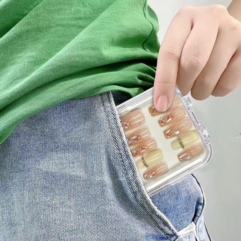 NAILWIND 6pcs Press on Nail Storage Box | Nails box Display Storage Container | Transparent Nail Packaging Boxes | Organizer Case | Press On Nail Packaging Box | for Salon Home Nail Storage Supplies - Image 6