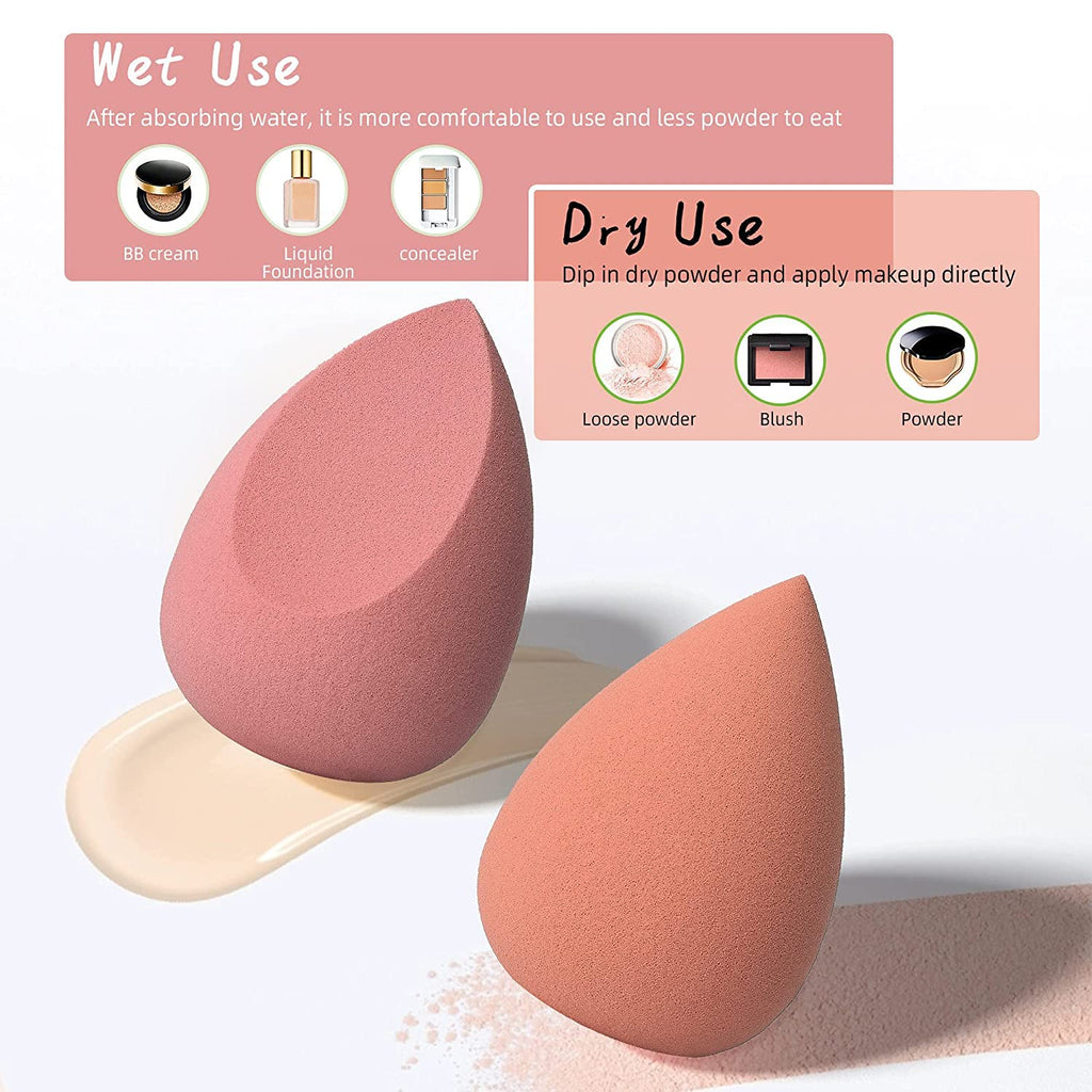 My Colors Beauty Blender Sponge in A Storage Box,4 Pcs IN BOX Multicolour Makeup Cosmetic Puff Makeup Sponge With Storage Box Foundation Powder Sponge Beauty Tools Women Makeup Accessories - Image 4