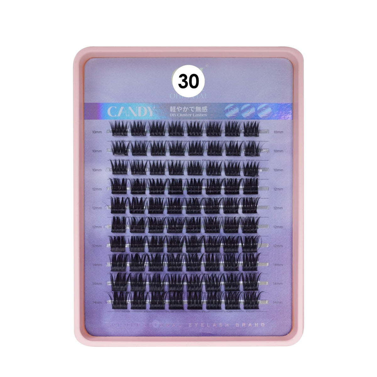COSLUXE Lash Clusters, Eyelash Extensions, 200 PCS C Curl Lash Clusters 10-14mm, Mixed Curl Individual Eyelashes Cluster, Wispy Eyelash Extension, Thin Band & Soft, Natural Looking Cluster Lashes NO-30,