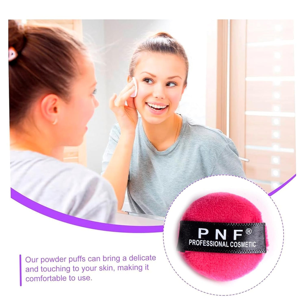 PNF 6pcs Mini Round Makeup Puff makeup sponge for blending foundation powder puff - Image 4