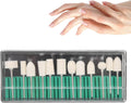 NAILWIND 12PCS Nail Drill Bits Set, Wool Felt Nail Grinding Polishing Head Portable Nail Drill Bits Set Accessory, Professional Safety Nail Drill Bits, Wool Polishing Heads for Nail Remover and Nail Polisher