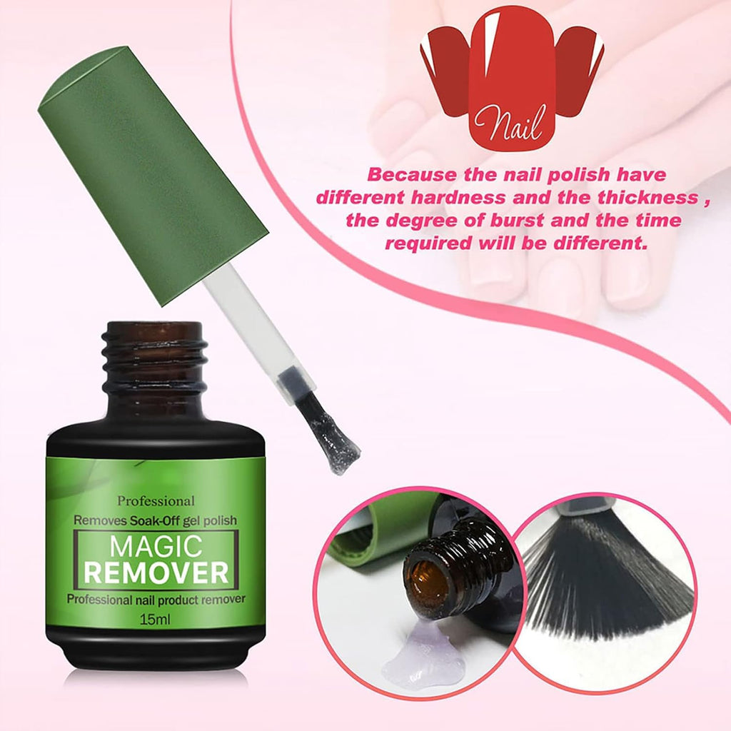 My Colors Gel Nail Polish Remover, Professional Remove Gel Nail Polish, Magic Remove Soak-Off Gel Polish, Peel Off In 2-5 Minutes, No Need for Foil, Soaking or Wrapping - Image 9