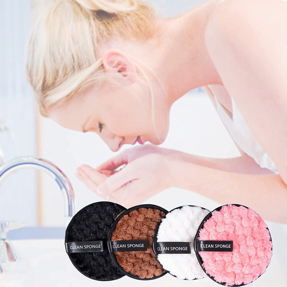 My Colors Reusable Multi-functional Makeup Removal Facial Cleansing Pads,Makeup Remover Pads, Facial Cleansing Pads for Face Makeup PACK OF 2 - Image 3