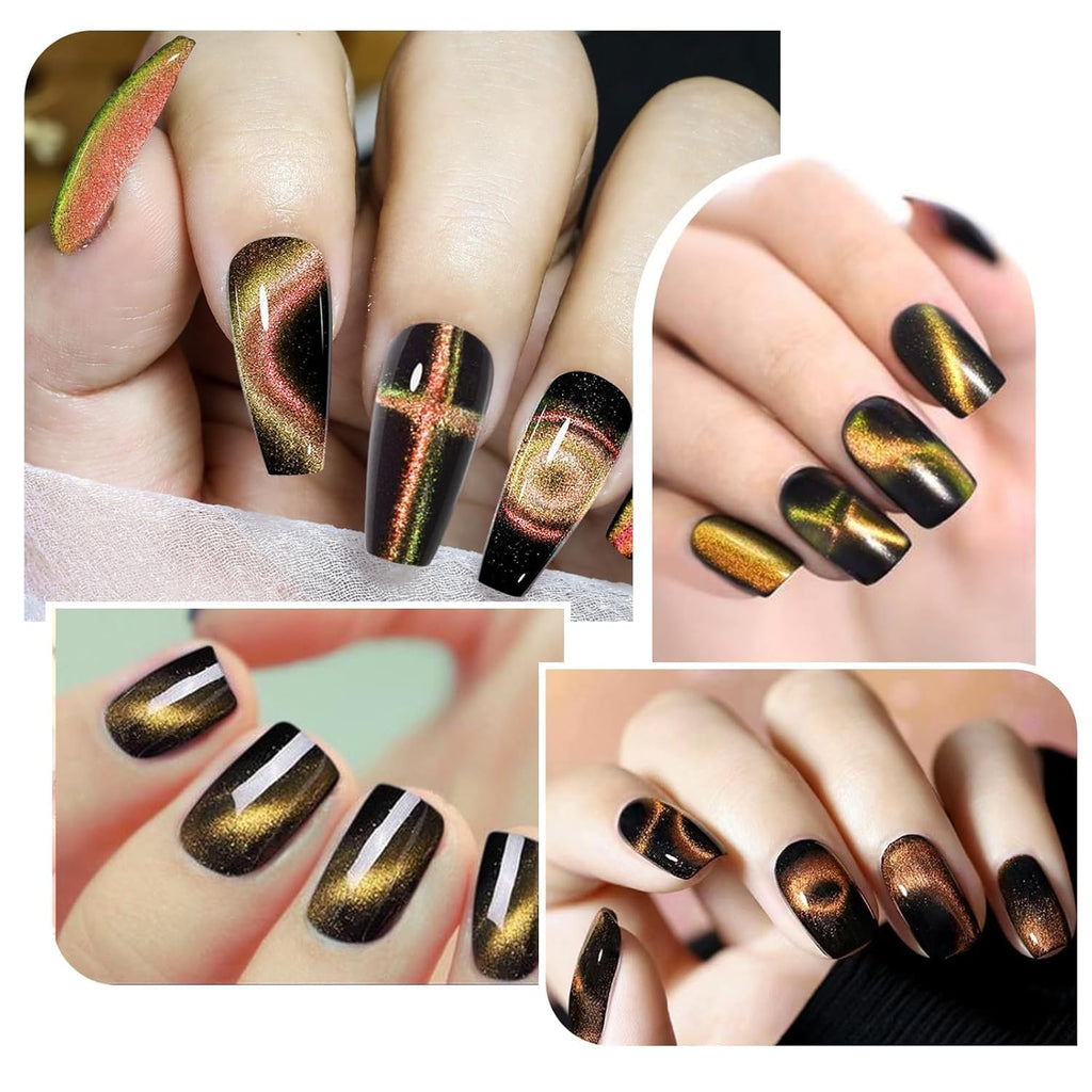 NAILWIND 3 In 1 Nail Magnet For Cat Eye Gel Polish, Multifunctional Cat Eye Gel Nail Polish Magnet,l Nail Magnets for Nail Art Decoration Nails Salon - Image 6