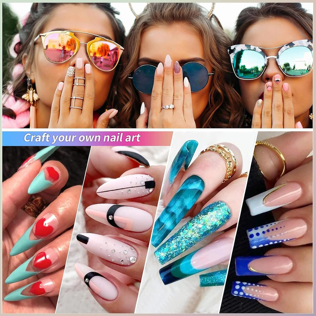 NAILWIND 4 Pcs Acrylic Nail Brush Set - Professional Size 6/8/10/12 Acrylic Brush Strong Durable Acrylics Nail Art Brushes - Brushes for Nails for Home DIY Salon - Image 8