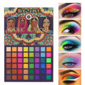 COSLUXE UCAN BE Exo tic Flavors Neon Eyeshadow Makeup Palette, 48 Colorful High Pigmented - Rainbow Glitter Eye Shadow Make Up Pallete, Multicolor, Shimmery, Satin & Matte Finish