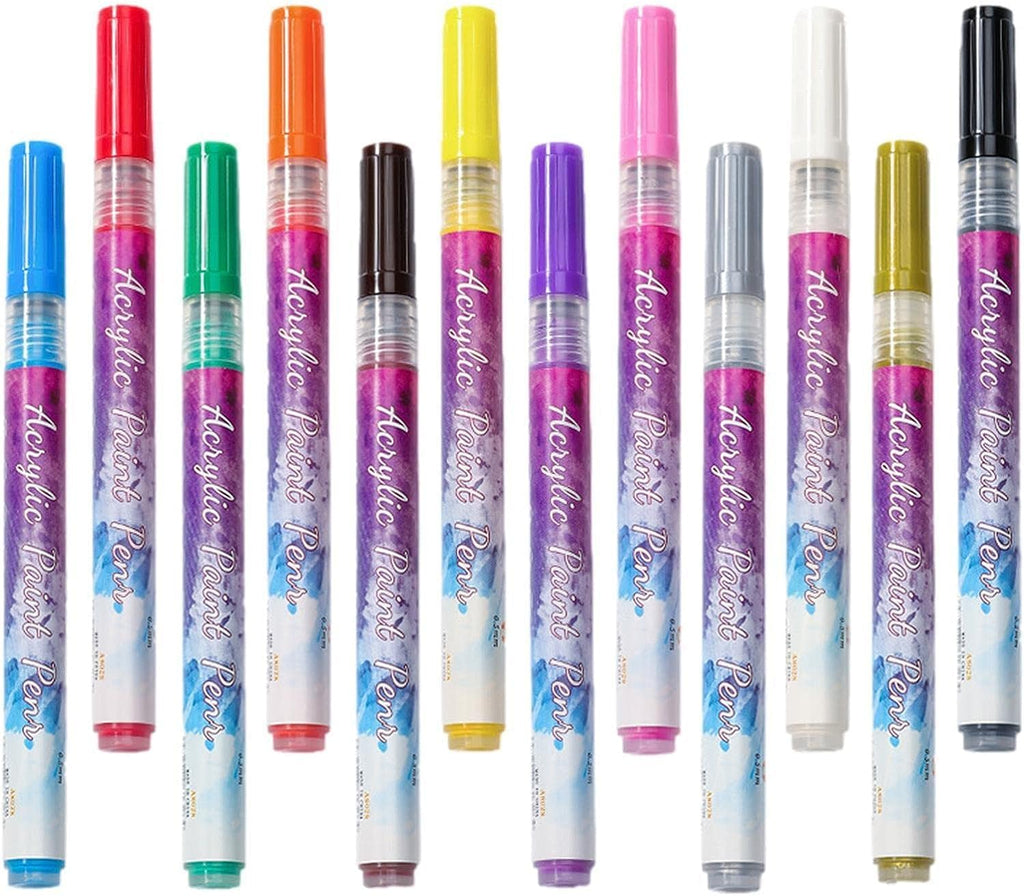 NAILWIND 12 Colors Nail Art Pens, 3D Painted Drawing Nail Graffiti Pen, Liner Nail Point Quick Dry & Waterproof Nail Art DIY Painting Pen, Doting Flower Letter Abstract Lines Details Pen Nail Art Kit - Image 9