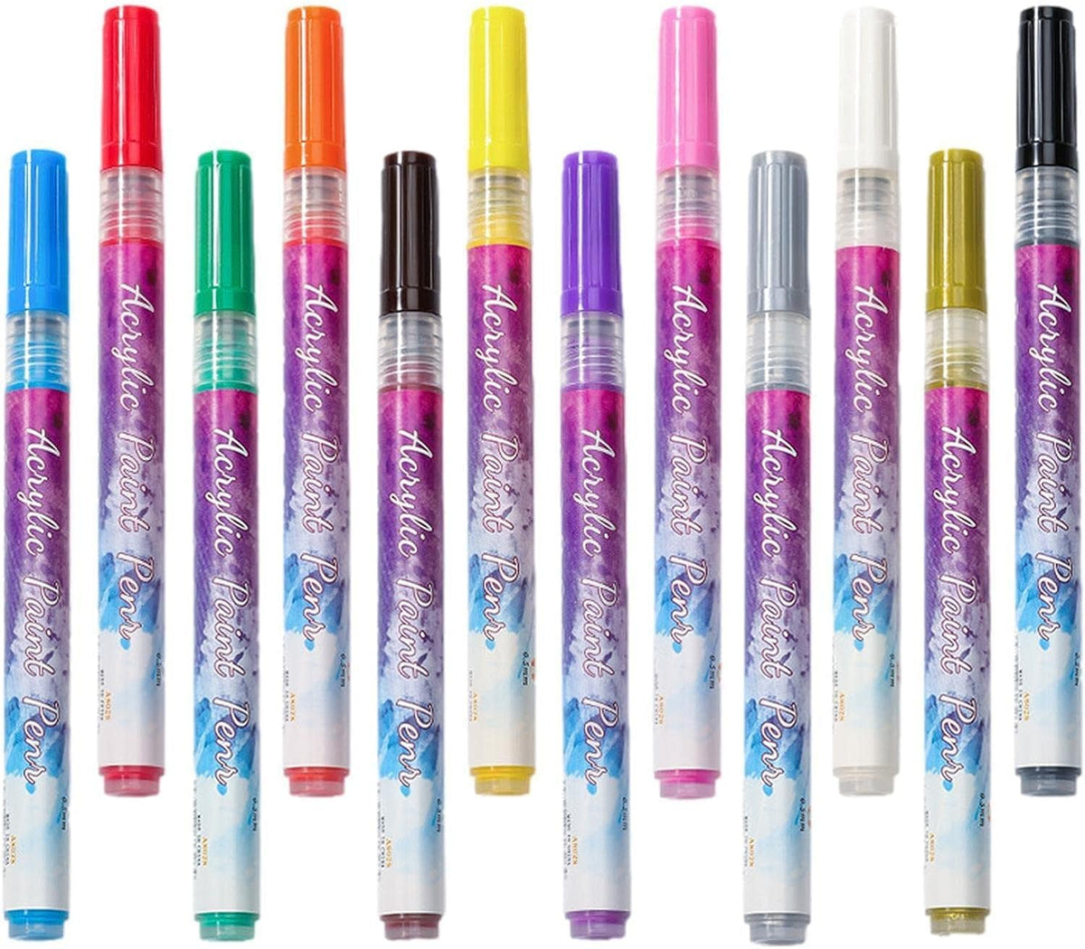 NAILWIND 12 Colors Nail Art Pens, 3D Painted Drawing Nail Graffiti Pen, Liner Nail Point Quick Dry & Waterproof Nail Art DIY Painting Pen, Doting Flower Letter Abstract Lines Details Pen Nail Art Kit - Image 9