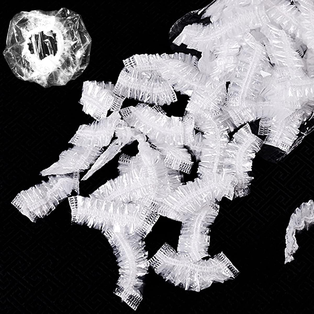 COSLUXE ear caps 100 Pcs for Clear Waterproof Ear Protectors – Disposable Ear Caps for Bathing, Shower, Hair Dye, Spa, and Salon Use – Elastic and Lightweight Ear Covers for Home, Hotel, and Travel - Image 3