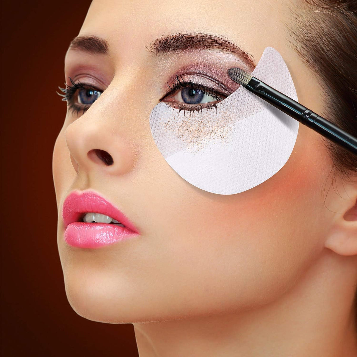 COSLUXE Eyeshadow Shield Eyeshadow Gel Pad Patches Eyes hadow Stencils for Prevent Eyelash Extensions, Tinting and Lip Makeup PACK OF 30 Pcs - Image 2