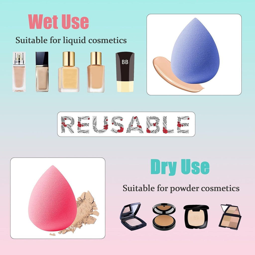 Cosluxe 5 In 1 Professional Mini Beauty Blender Puff - Image 7