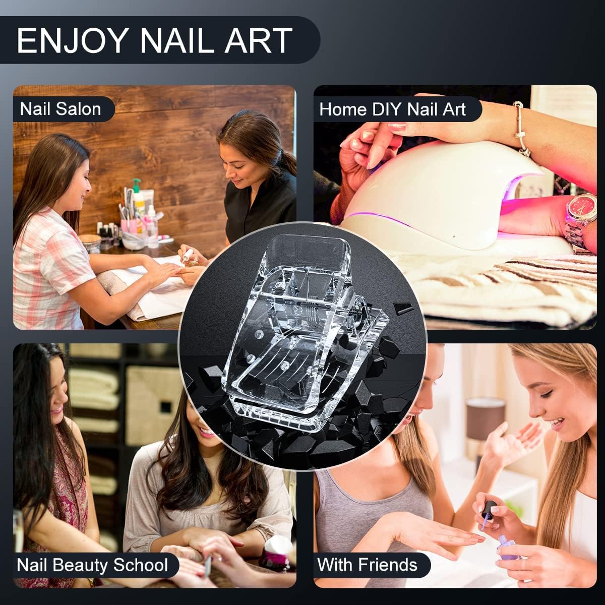 NAILWIND Nail Clips for Polygel, Nail Extension Gel Quick Building Nail Tips Clip for Nail Kit False Nail Tips and Dual Forms Manicure Nail Art Tools (20 - Pcs) - Image 9