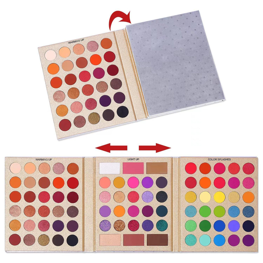COSLUXE UCANBE Pretty Eyeshadow All Palette, 86 Colors Makeup Kit Matte Shimmer Eye Shadow Highlighters Contour Blush Powder All In One Makeup Palette - Image 3