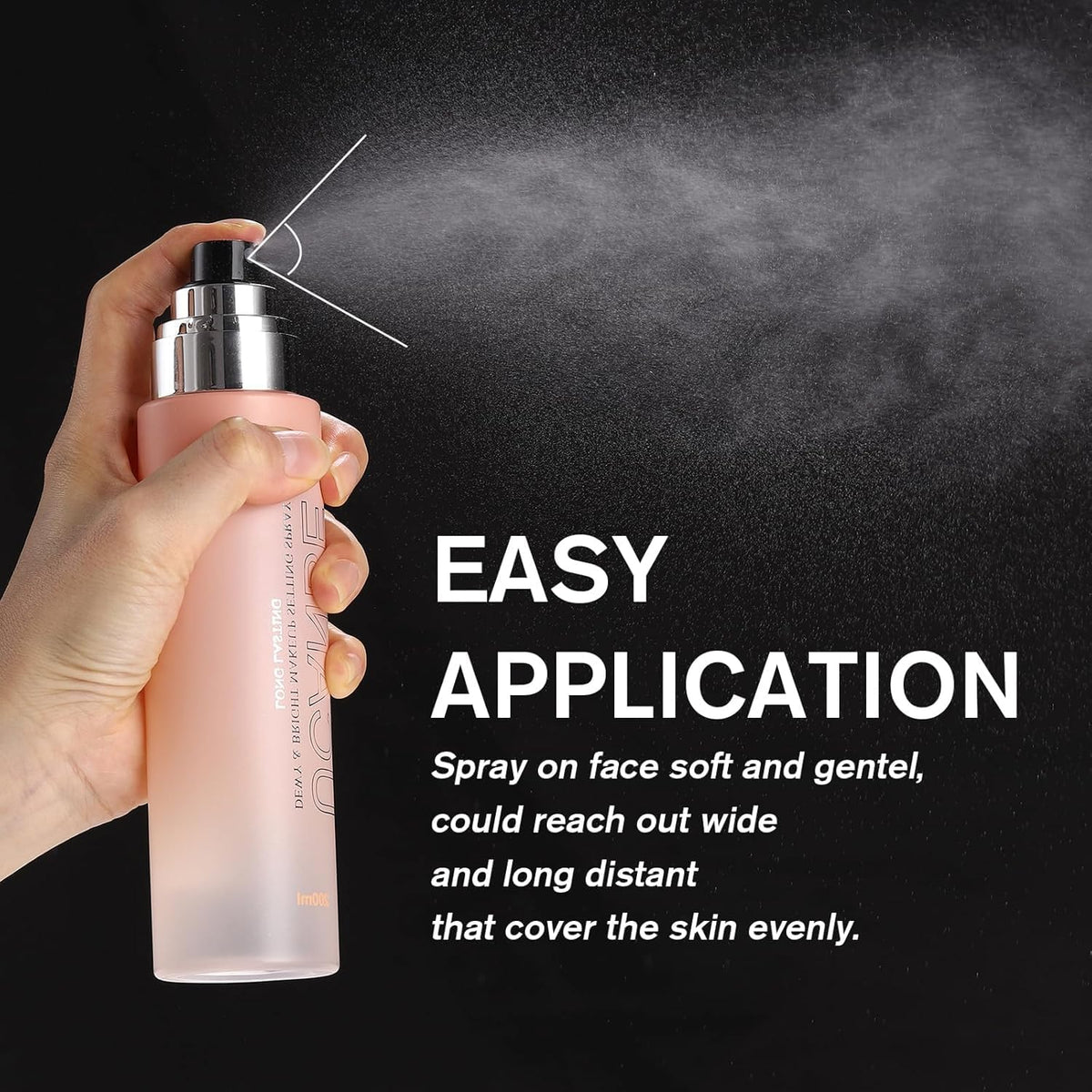 UCANBE Dewy & Bright Makeup Setting Fixer Spray, Moisturizing Finishing Spray Long Lasting Face Mist, Lightweight Hydrate Make Up Sprays for Natural Glow, 200ml 7 Fl Oz - Image 4