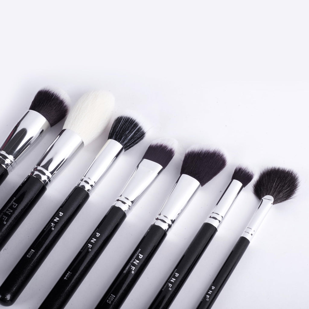 PNF PROFESSIONAL Makeup Brushes 30pcs Makeup Brush Set Premium Goat Synthetic Hair Kabuki Foundation Blending Brush Face Powder Blush Concealers Eye Shadows Make Up Brushes Kit - Image 8