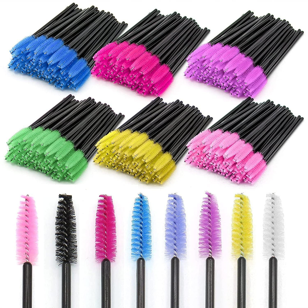 COSLUXE Disposable Mascara Brush, 10 Pcs Eyelash Brushes Mascara Wands Applicator Eyelash Extensions Makeup Tools Eyebrow Brush