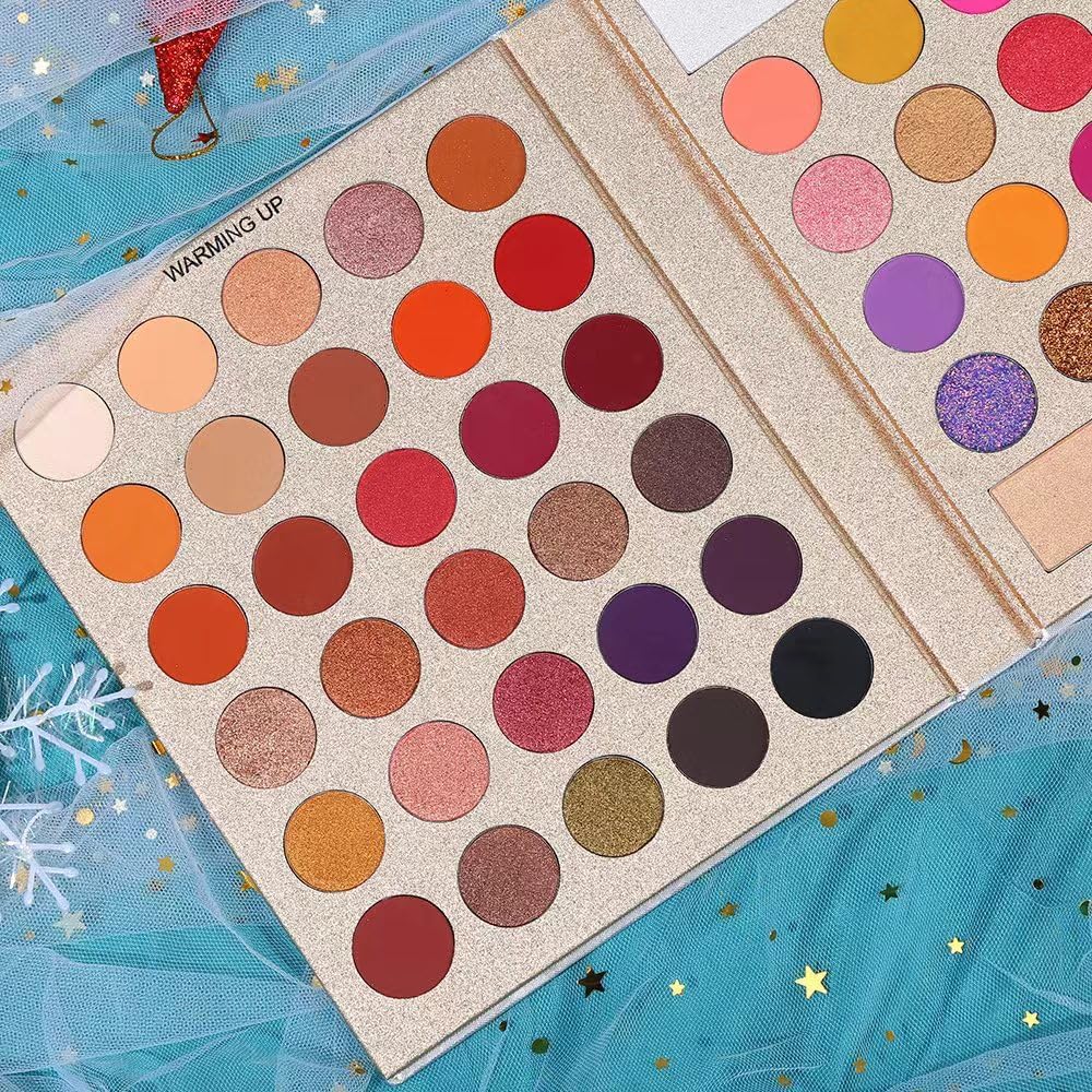 COSLUXE UCANBE Pretty Eyeshadow All Palette, 86 Colors Makeup Kit Matte Shimmer Eye Shadow Highlighters Contour Blush Powder All In One Makeup Palette - Image 5