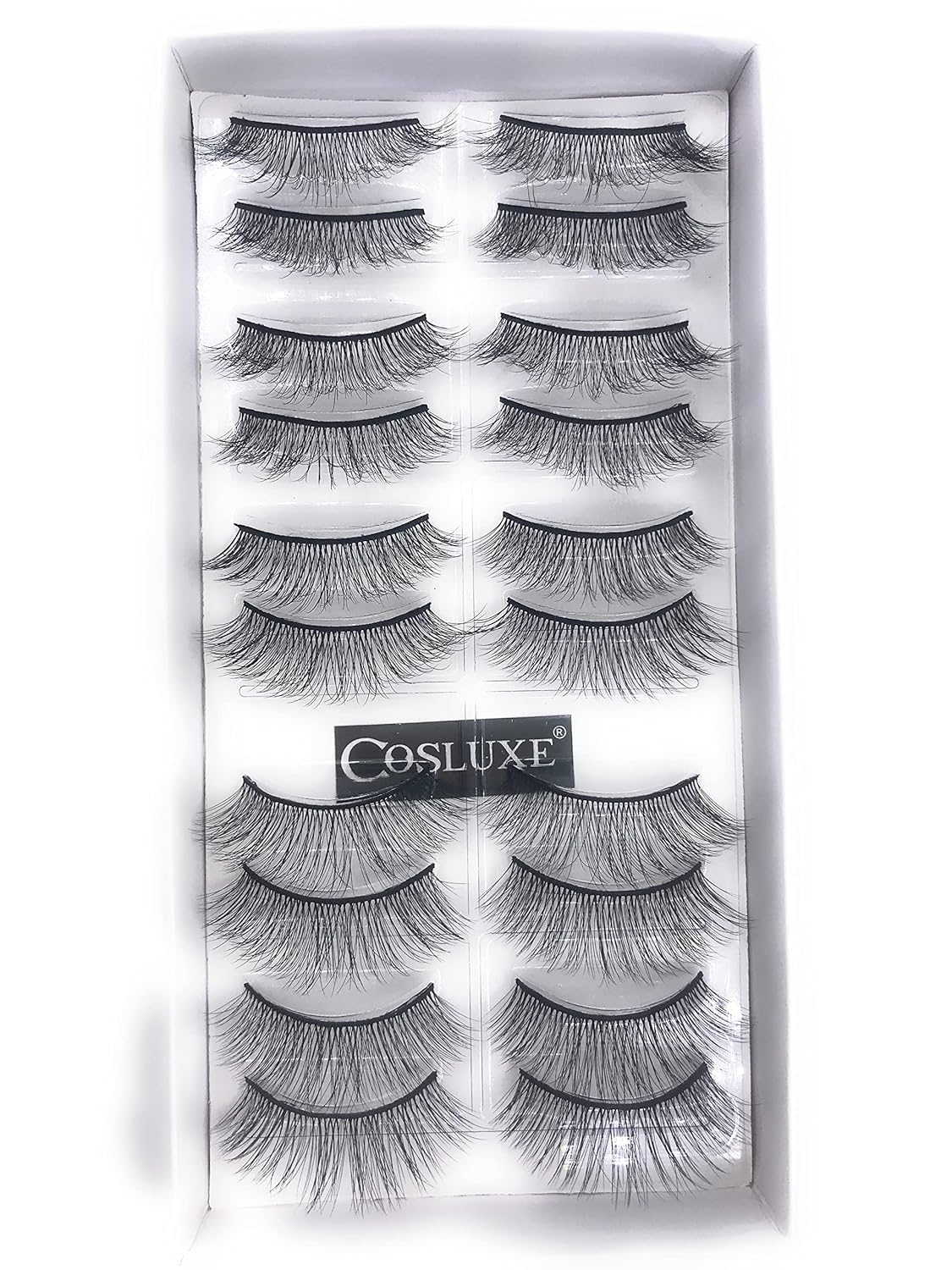 My Colors ART SECRET False Eyelashes,Natural & Soft 3D Eyelashes Pack 10 Pairs of 1 box (10) - Image 9