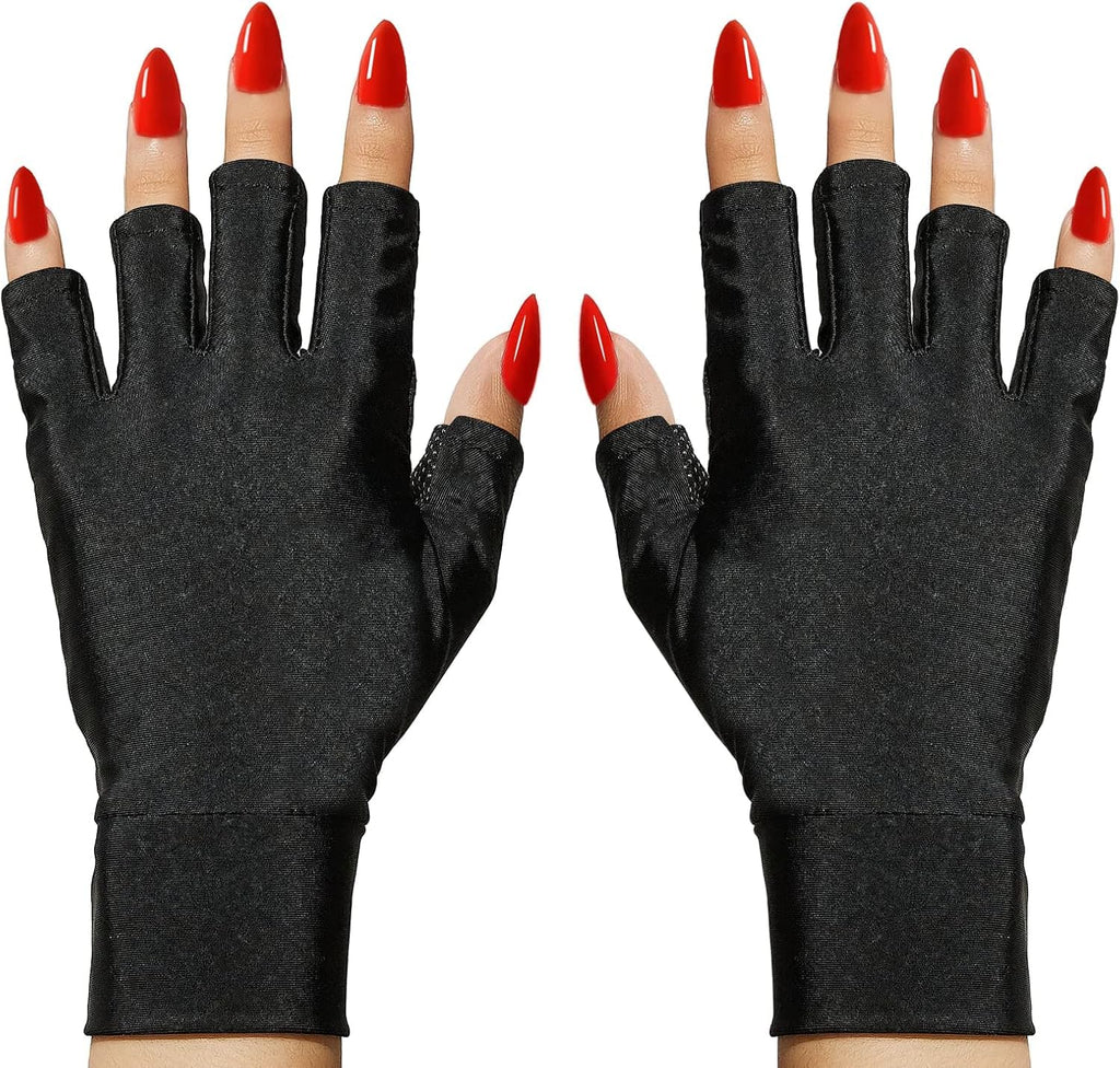 NAILWIND Anti UV Gloves - LED Nail Art Lamp Protection, White - Image 3
