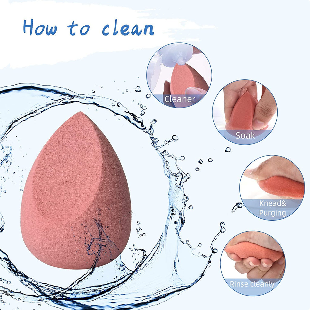My Colors Beauty Blender Sponge in A Storage Box,4 Pcs IN BOX Multicolour Makeup Cosmetic Puff Makeup Sponge With Storage Box Foundation Powder Sponge Beauty Tools Women Makeup Accessories - Image 3