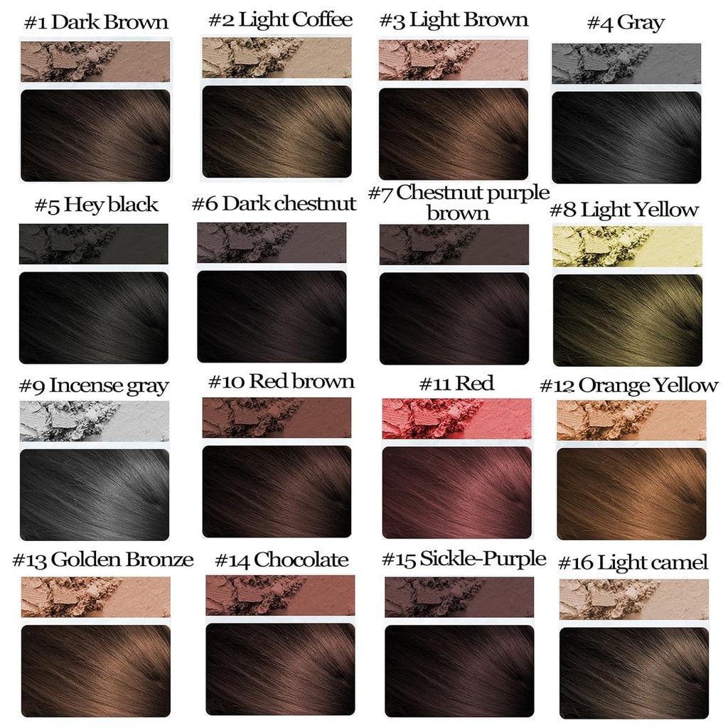 My Colors Hairline Powder Root Touch Up Hair Powder, Helps Cover Grey Roots & Bald Spots Instantly, Highly Pigmented Hairline Shadow Root Cover Up Hair Toppers for Women & Men (BROWN, 4g) - Image 7