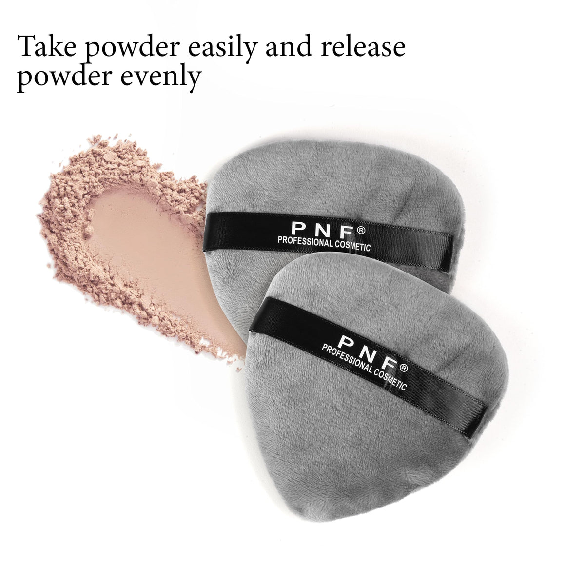 PNF PROFESSIONAL Makeup Blendiful Puff, Heart Shape Makeup Puff With Strap, Cotton Large Face Powder Puff, Makeup Tool, Beauty Sponges Blender Puff - Multi-colored, 2 Pcs - Image 5