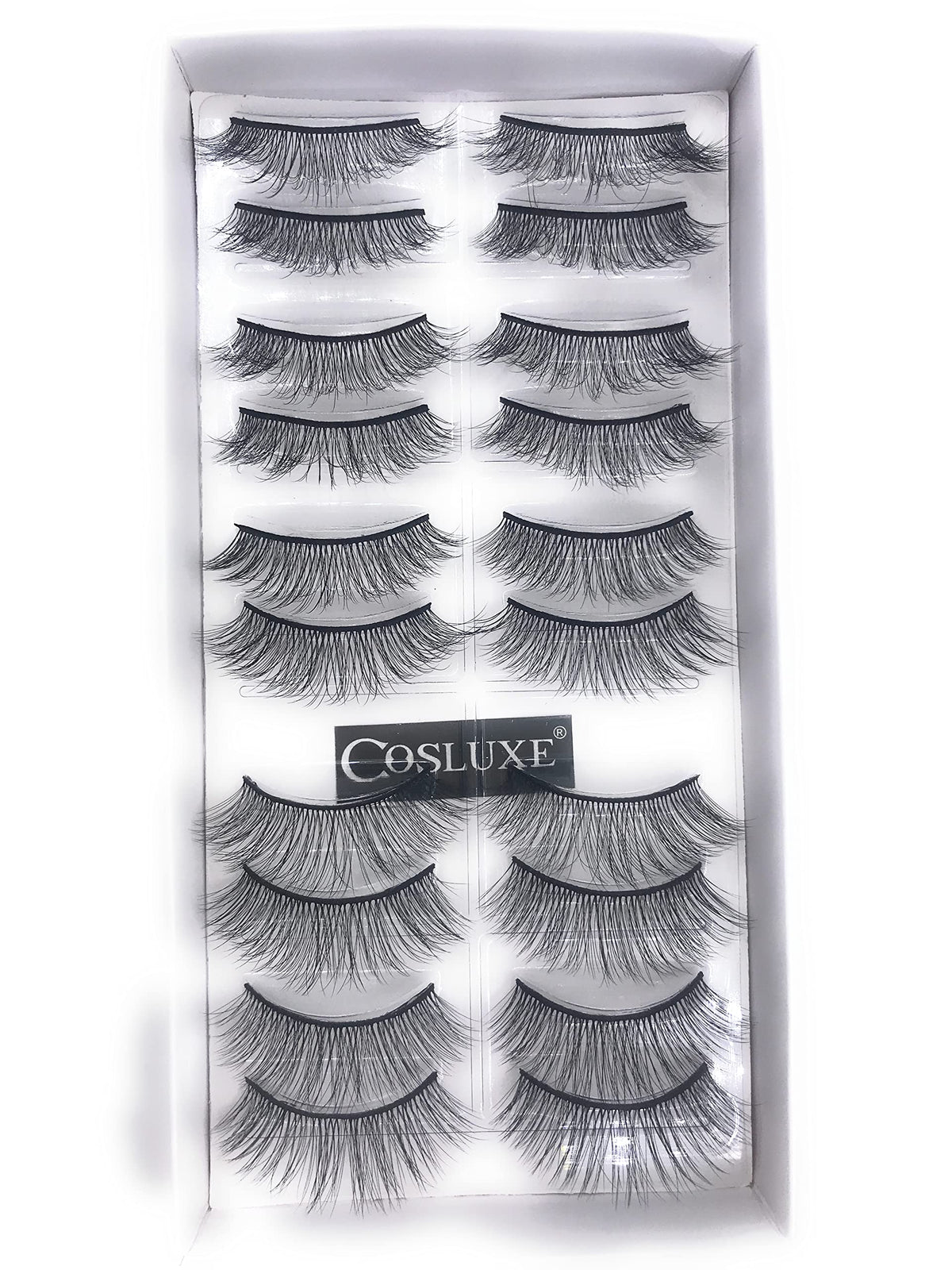 My Colors ART SECRET False Eyelashes,Natural & Soft 3D Eyelashes Pack 10 Pairs of 1 box (01) - Image 9