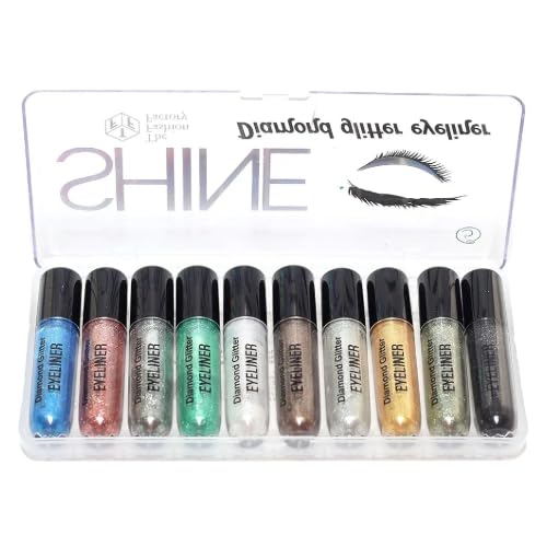Colors Cosmetics Makeup Glitter Diamond Liquid Eyeshadow 10 pcs Set-B