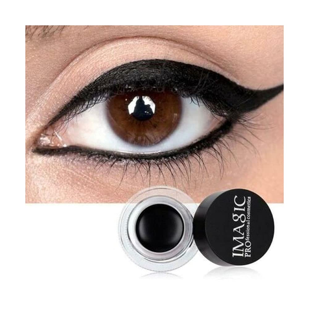 COSLUXE IMAGIC Gel Eyeliner, Waterproof Makeup Gel Eye Liner With Brush (4g) (black 01)