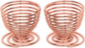 Cosluxe Makeup Sponge Holder, Beauty Blender Holder, 2 Pack Rose Gold Makeup Sponge Drying Stand Storage Egg Powder Puff Display Stand