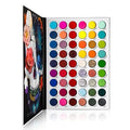 DELANCI Original Big Colorful Eyeshadow Palette Professional 54 Color Board Eye Shadow Bright Neon Glitter Matte Shimmer Makeup Pallet Highly Pigmented Powder Eye Shadow
