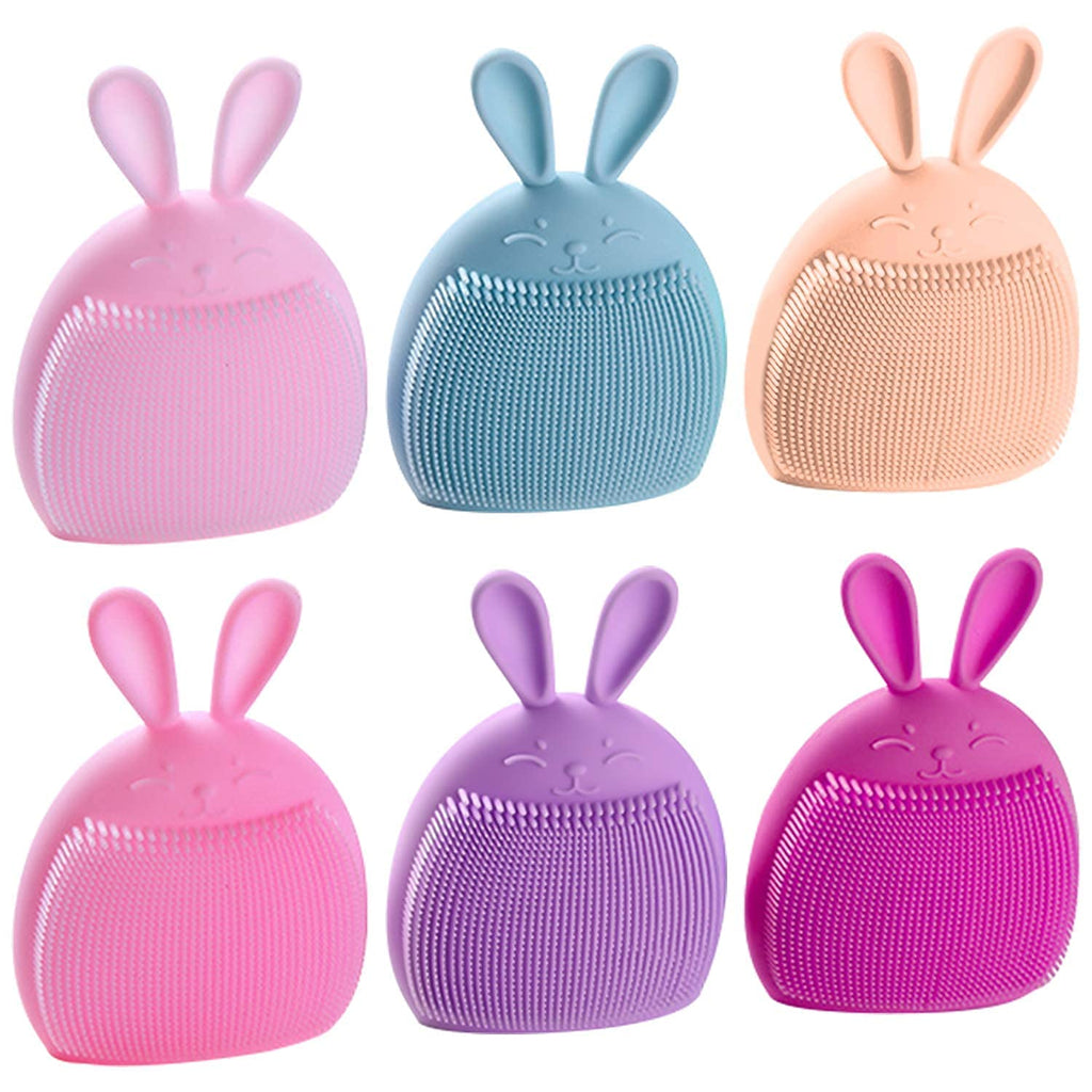 Cosluxe Soft Silicone Face Brush Massager, 1pcs Face Cleanser and Massager Scrubber Pad, Handheld Manual Facial Cleansing for face, Removing Blackhead, Massaging
